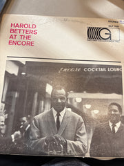 At the encore - Harold betters
