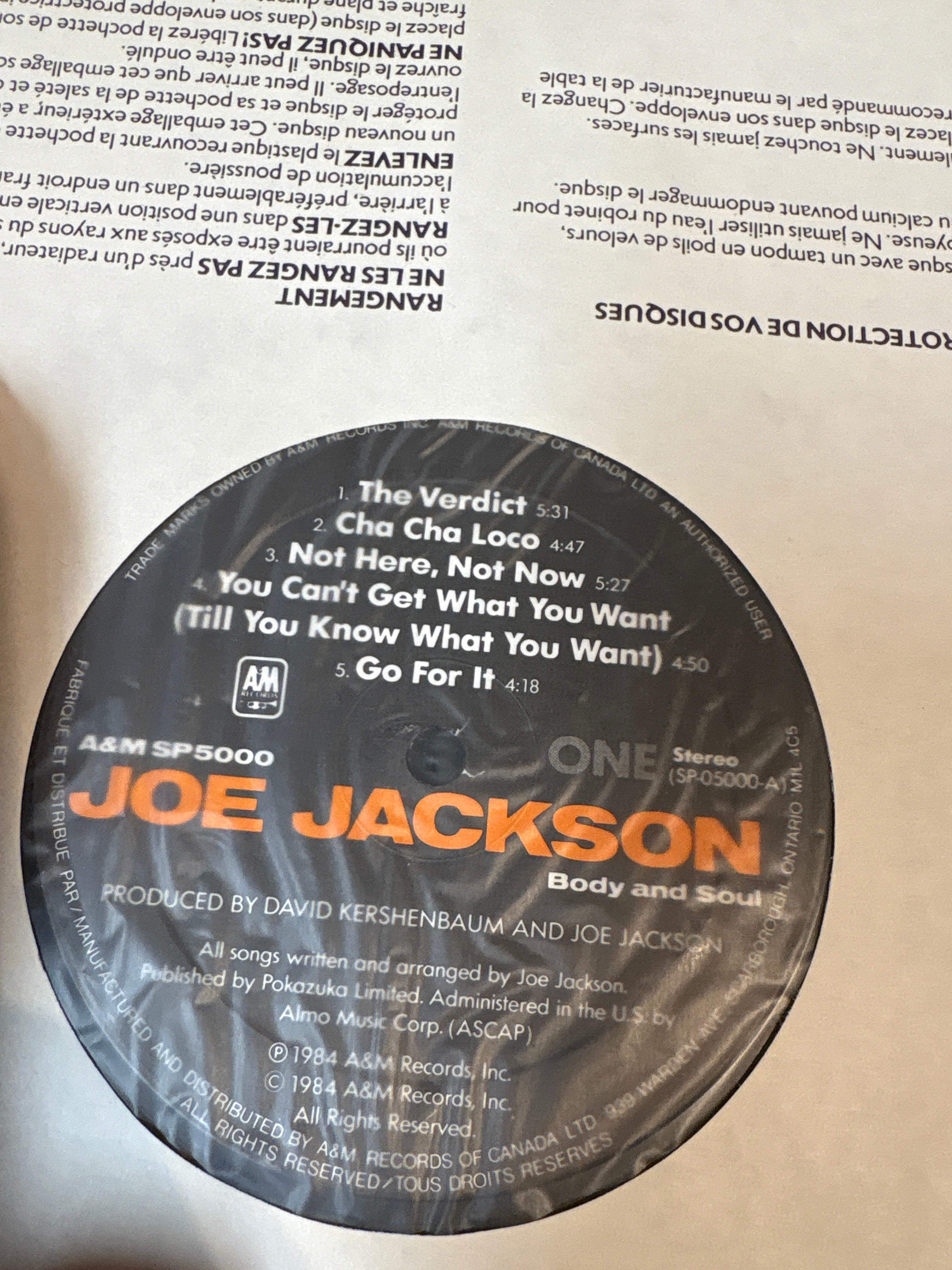 Body and Soul - Joe Jackson