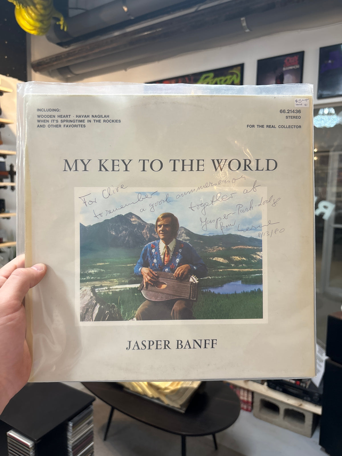My Key To The World - Jasper Banff (Autographed 1980 at the Jasper Park Lodge)