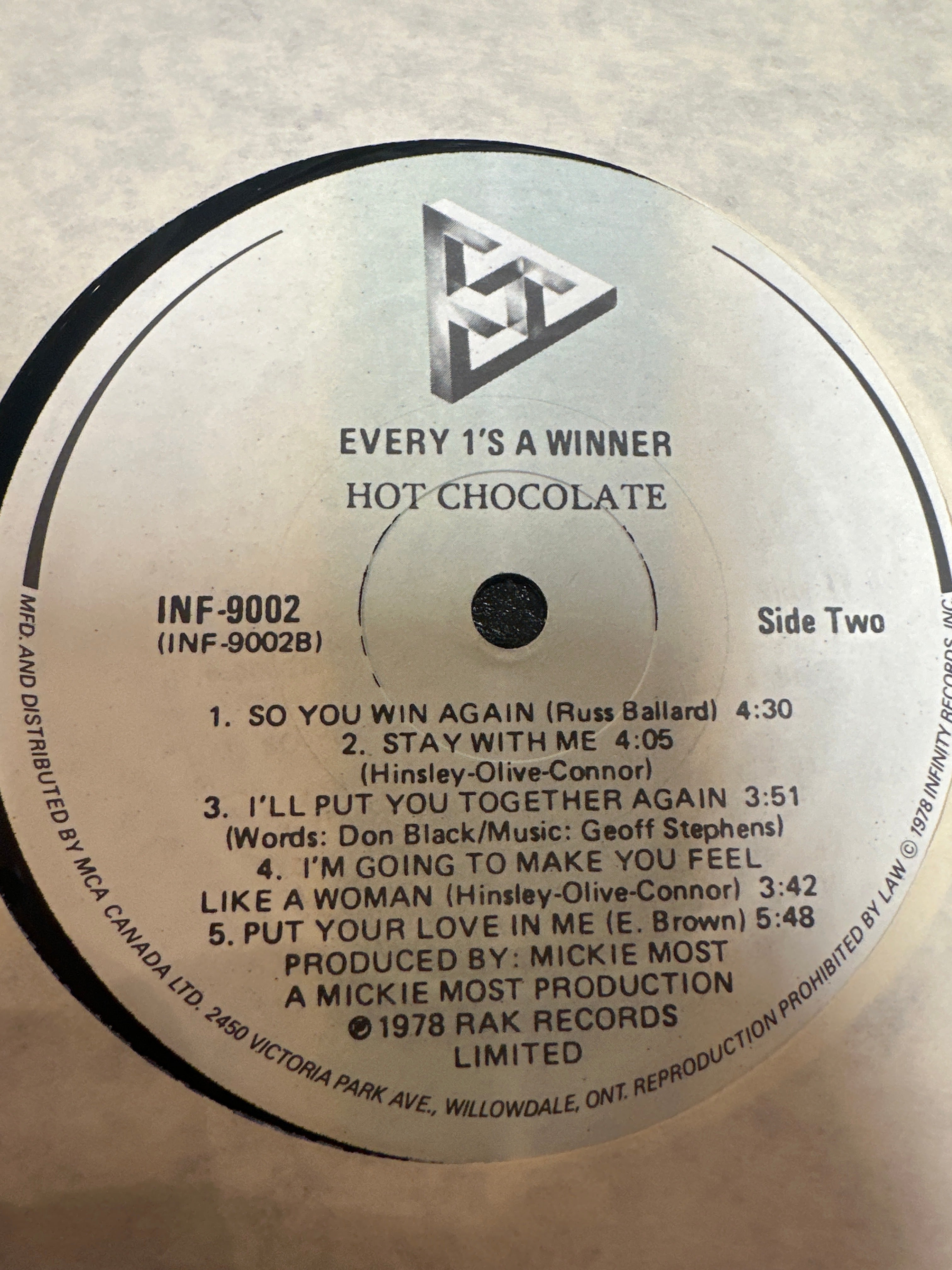 Every 1’s a Winner - Hot Chocolate