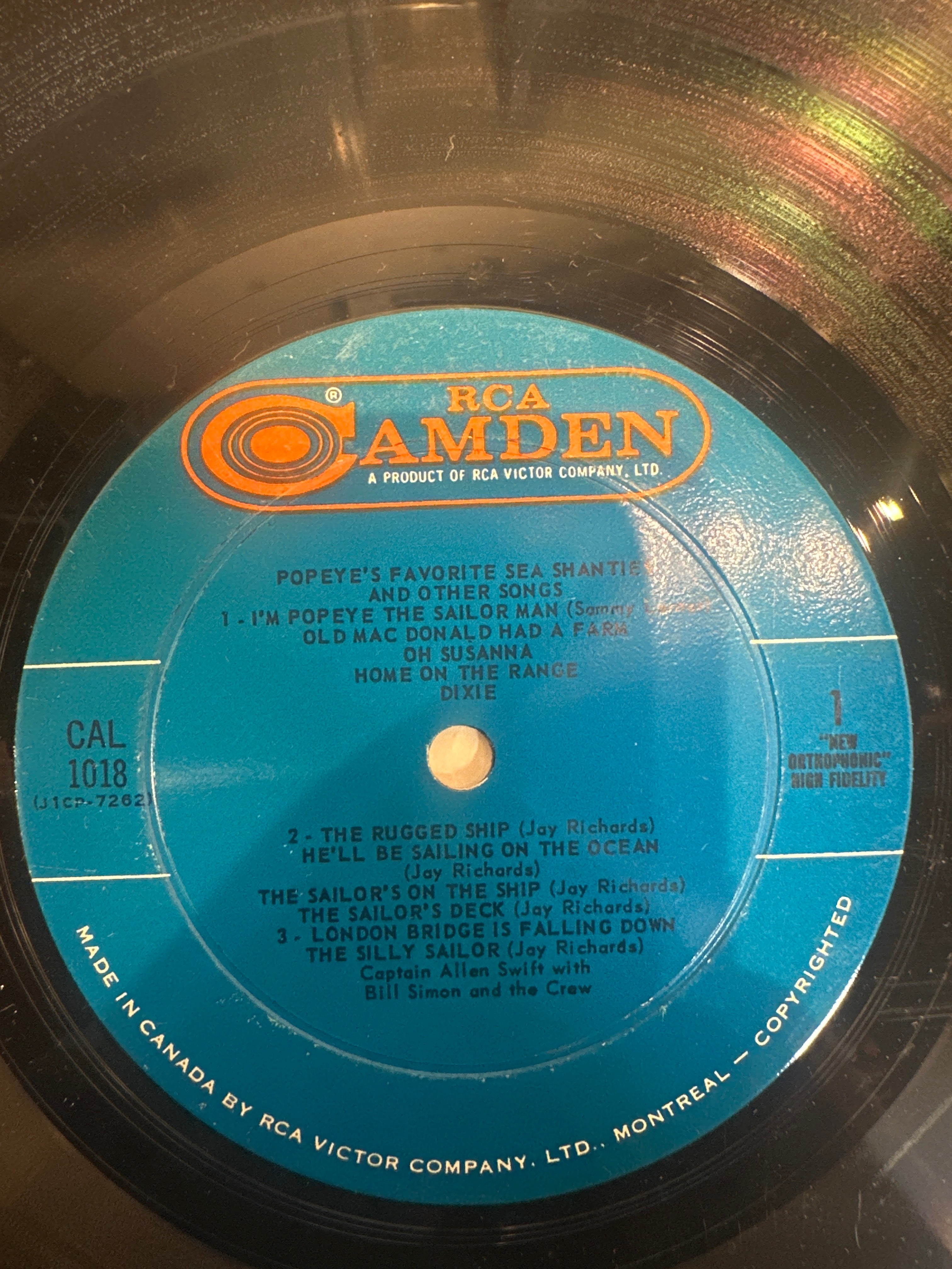 Popeyes Favorite Sea Shanties and other Songs - Captain Allen Swift and His Crew