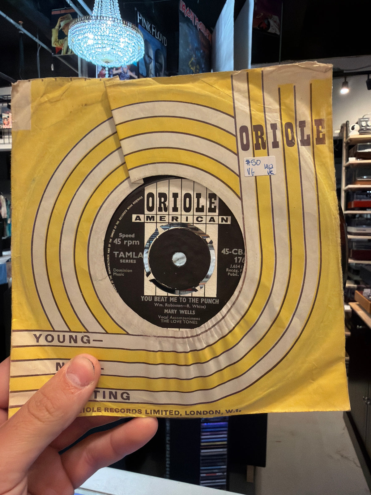 Mary Wells - You Beat Me To (1962 UK)(45Rpm)